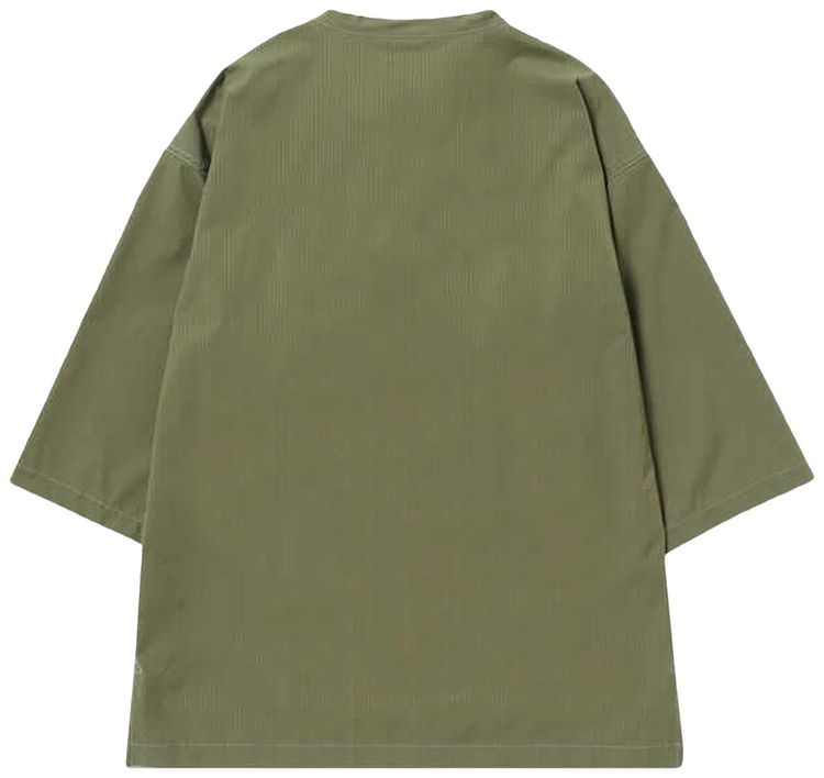 And Wander Dry Ripstop Long Pullover Khaki