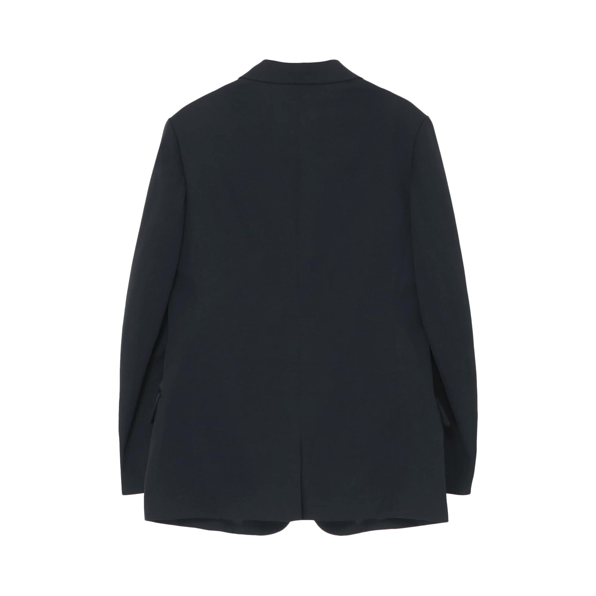 Buy Yohji Yamamoto Pour Homme Fold Over Peak Lapel Jacket 'Black