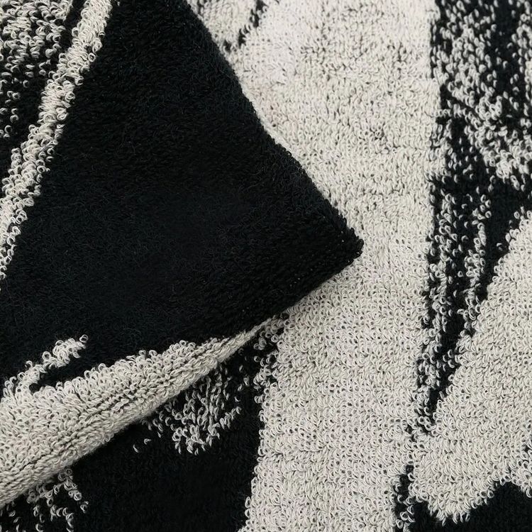 Yohji Yamamoto Pour Homme Bird Bath Towel BlackWhite