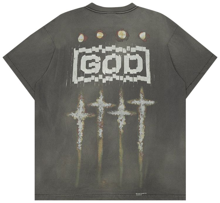 SAINT Mxxxxxx God Tee Black