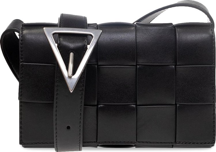 Buy Bottega Veneta Urban Leather Borsa Bag 'Black/Silver' - 739351 ...
