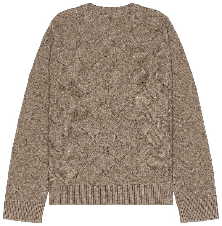Bottega Veneta Intrecciato 3D Knit Sweater Riverbed