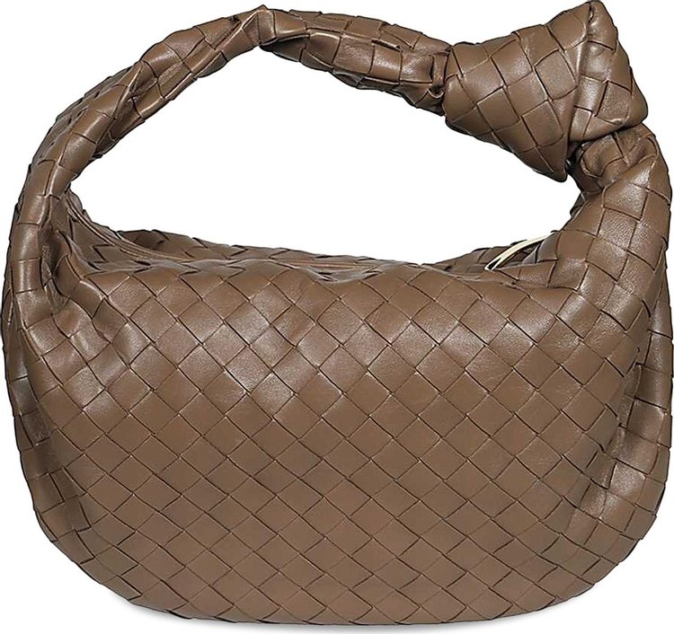 Bottega Veneta Teen Jodie Bag Taupe GreyGold