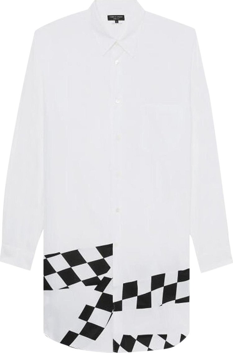 Comme des Garçons Homme Plus Checker Board Shirt 'White/Black'
