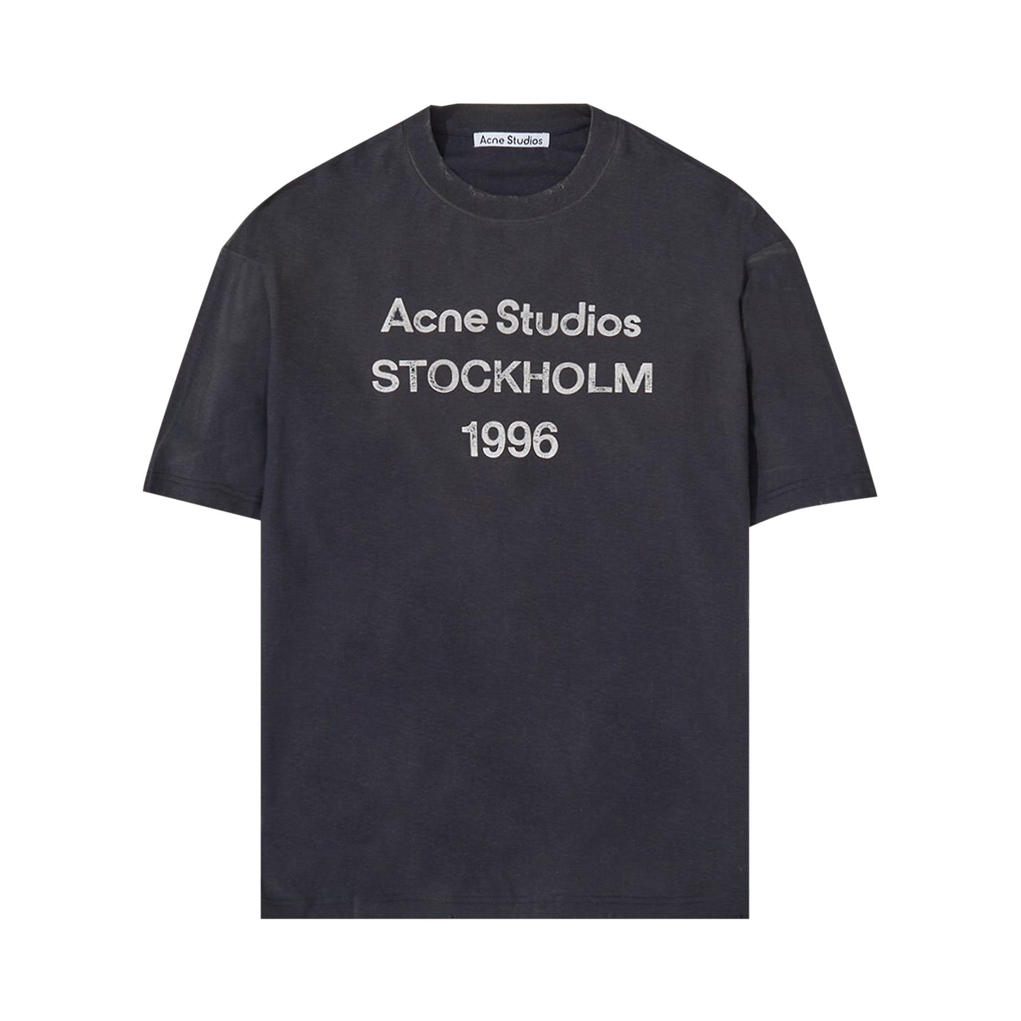 Buy Acne Studios Logo T-Shirt 'Faded Black' - CL0196 GOAT