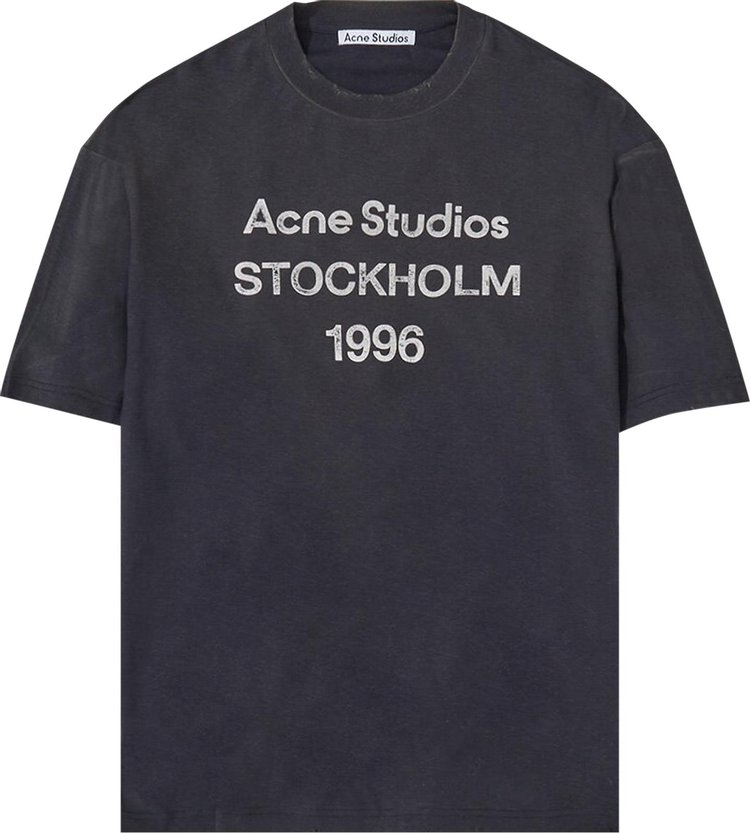 Acne Studios Logo T-Shirt 'Faded Black'