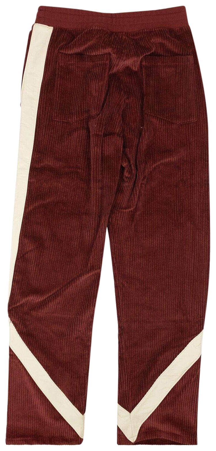 Rhude Corduroy Track Pant Maroon