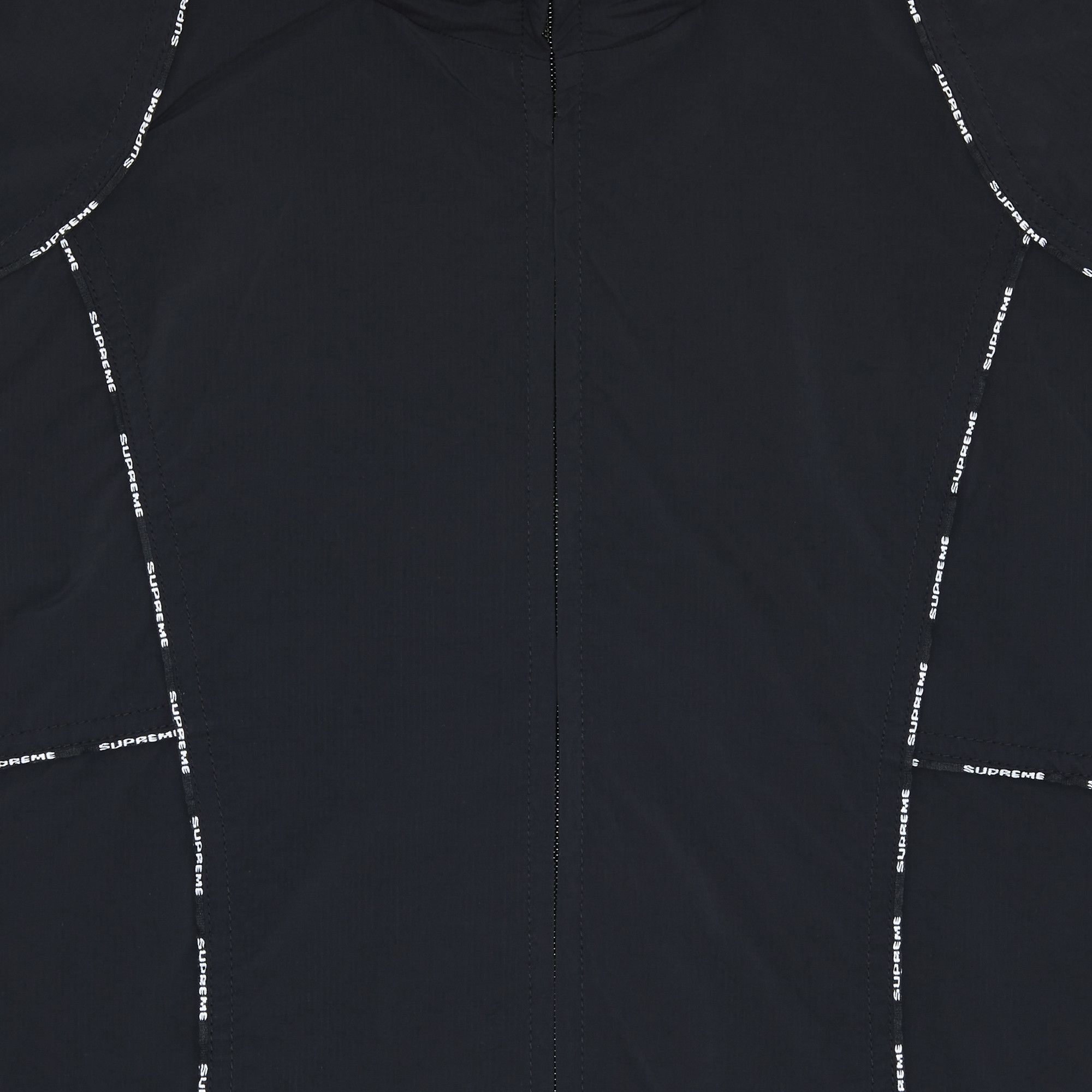 Supreme piping track jacket black hotsell