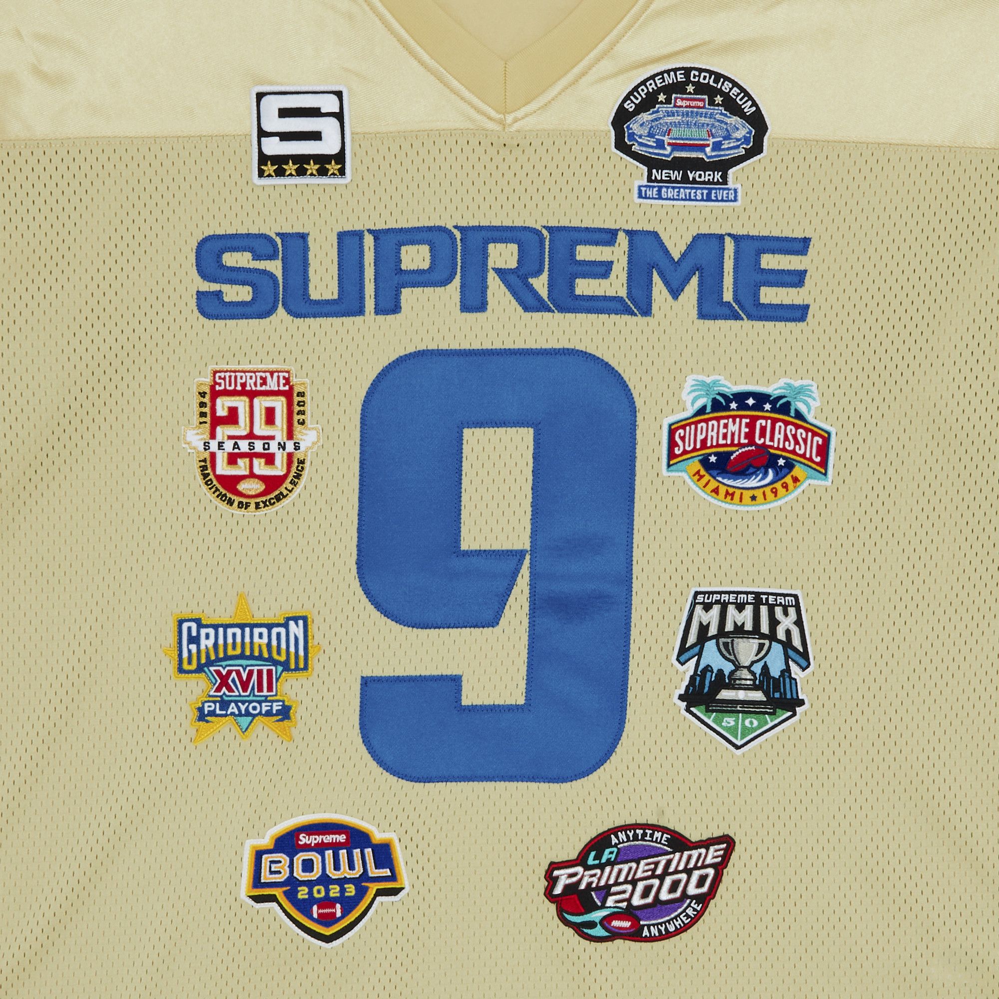 Supreme SS18 Monogram Football Jersey Dark Green Tee SUP