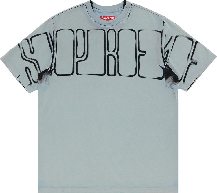Buy Supreme Overprint Knockout Short-Sleeve Top 'Slate' - FW23KN69 ...