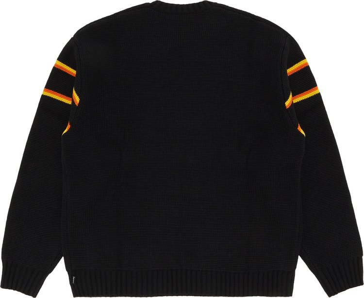 Supreme Chest Stripe Sweater Black