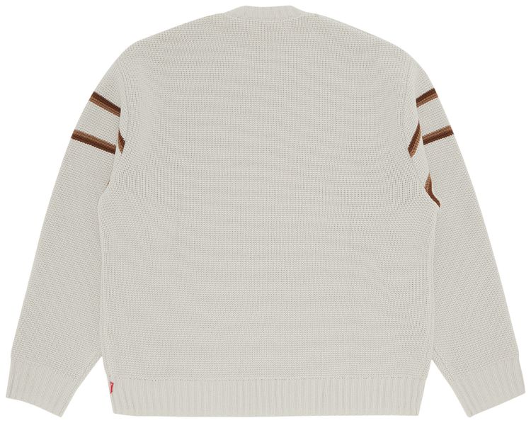 Supreme Chest Stripe Sweater Stone