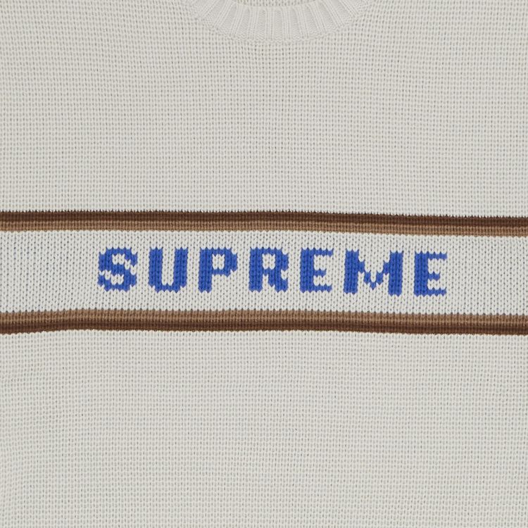 Supreme Chest Stripe Sweater Stone