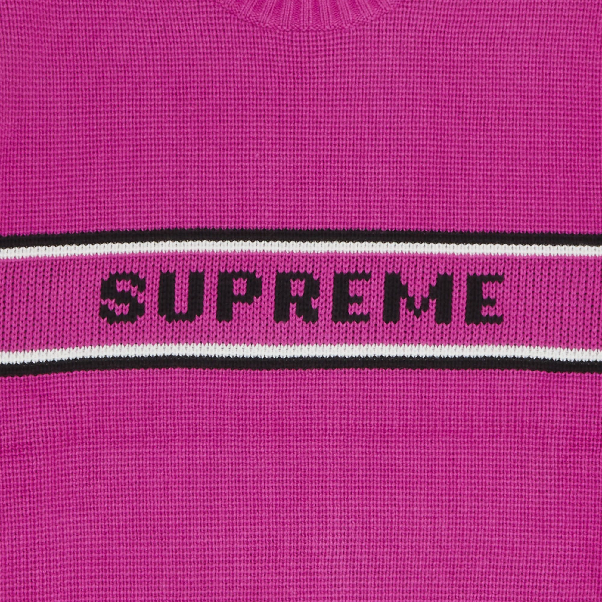Buy Supreme Chest Stripe Sweater 'Pink' - FW23SK38 PINK | GOAT