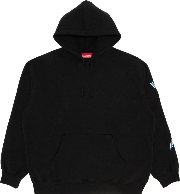 Buy Supreme Sleeve Arc Hooded Sweatshirt 'Black' - FW23SW49 BLACK | GOAT