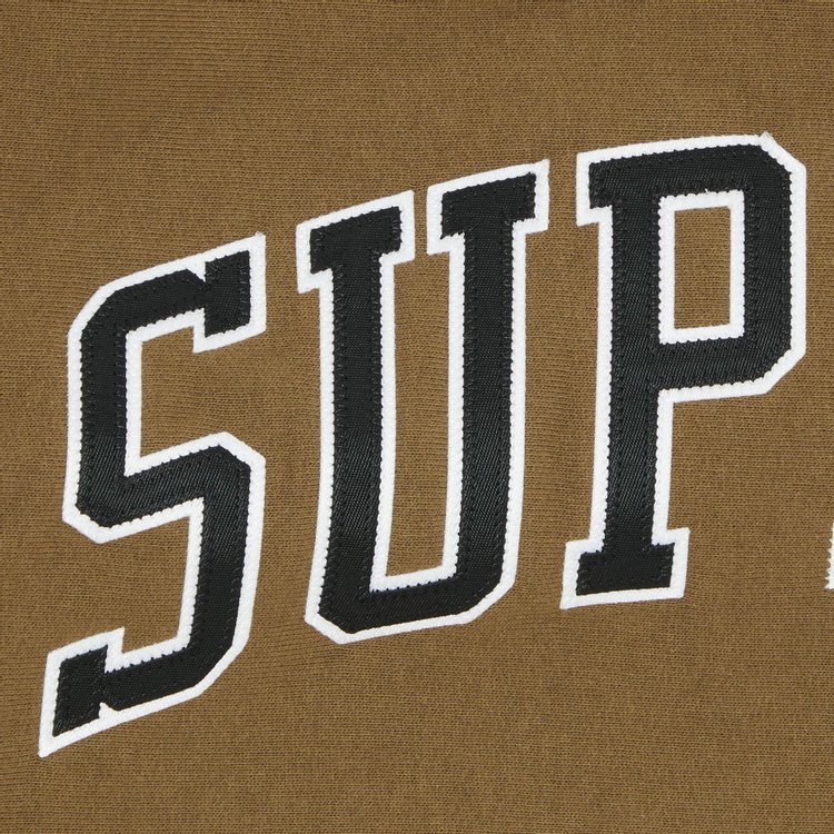 Supreme Sleeve Arc Hooded Sweatshirt Dark Khaki