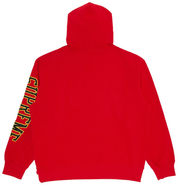 Supreme Sleeve Arc Hooded Sweatshirt Red
