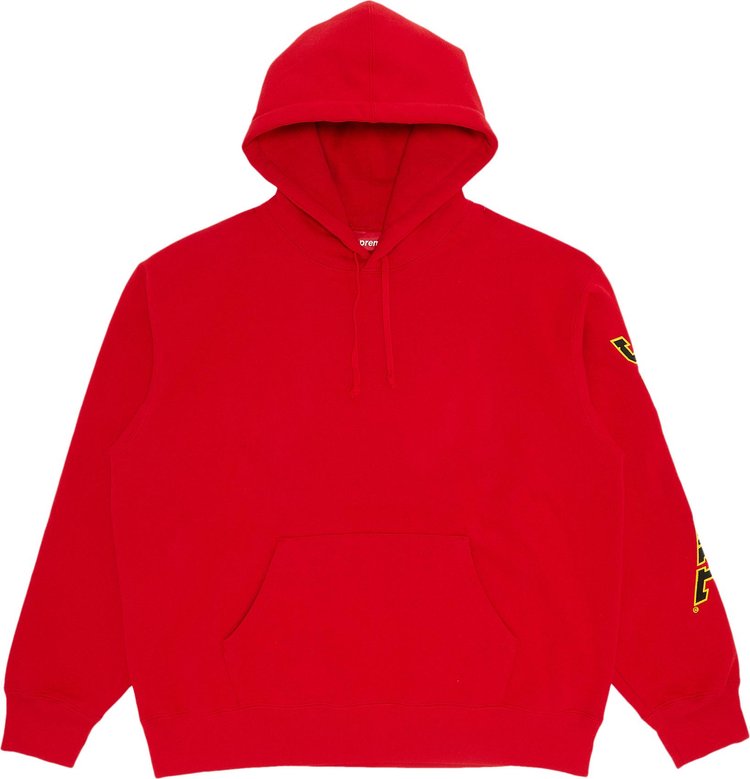 Supreme Sleeve Arc Hooded Sweatshirt 'Red'