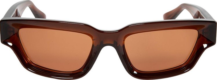 Bottega Veneta Rectangular Squared Sunglasses 'Brown'