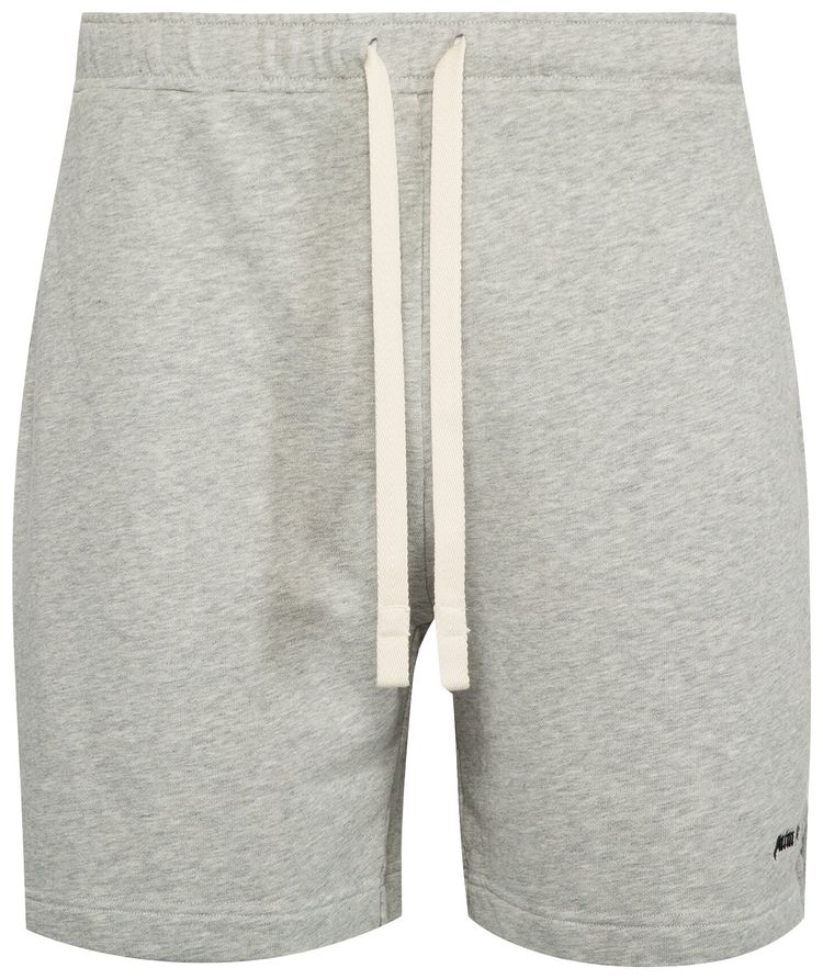 Palm Angels Embroidered Logo Sweatshort Melange Grey