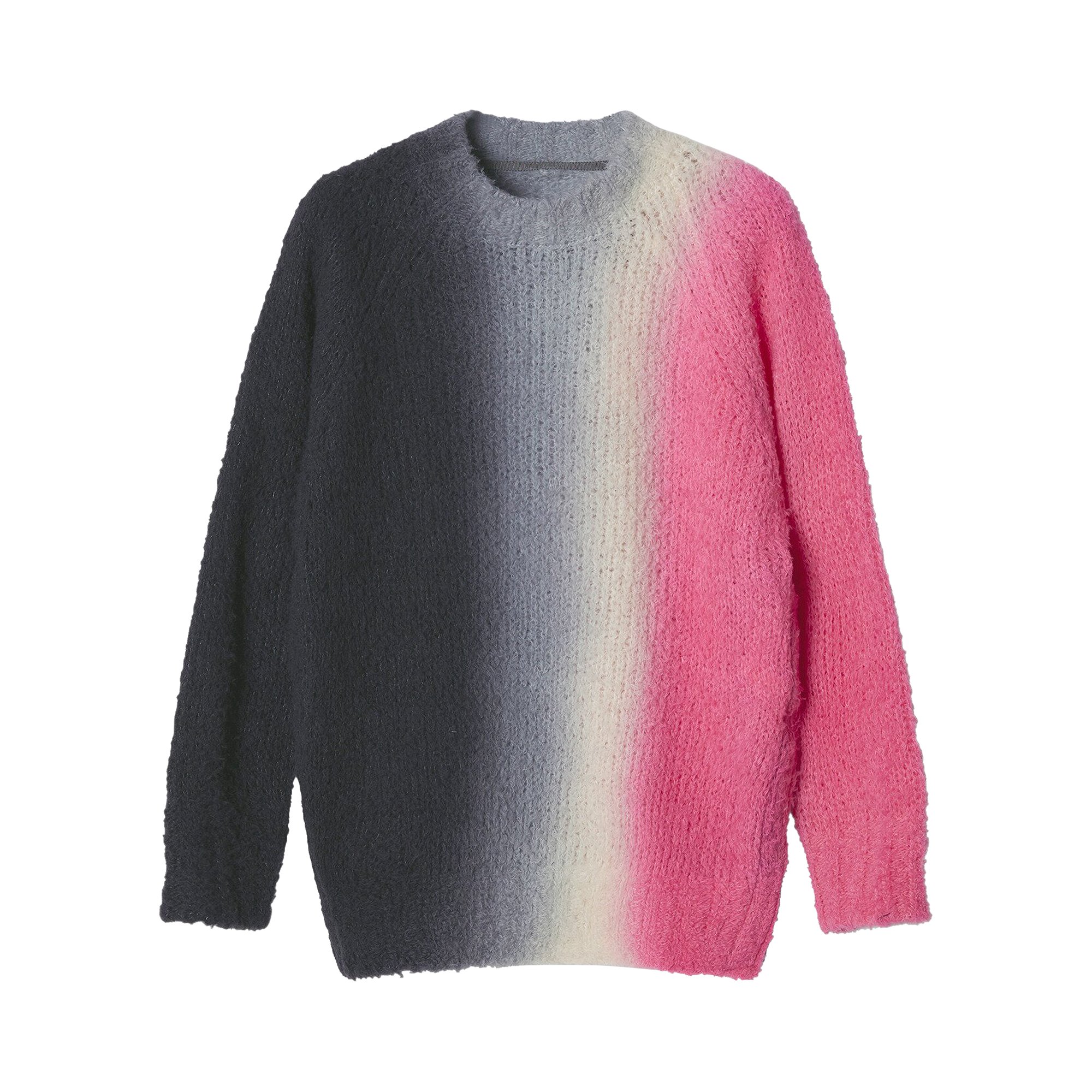 Buy Sacai Tie Dye Knit Pullover 'Black/Grey/Pink' - 23 06894 329 