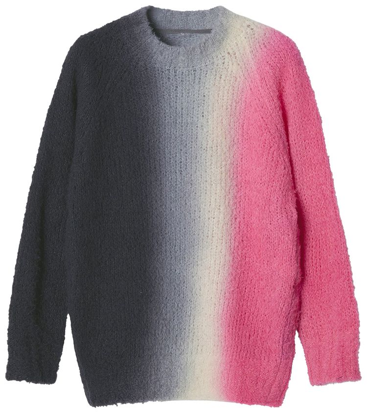 Sacai Tie Dye Knit Pullover 'Black/Grey/Pink'