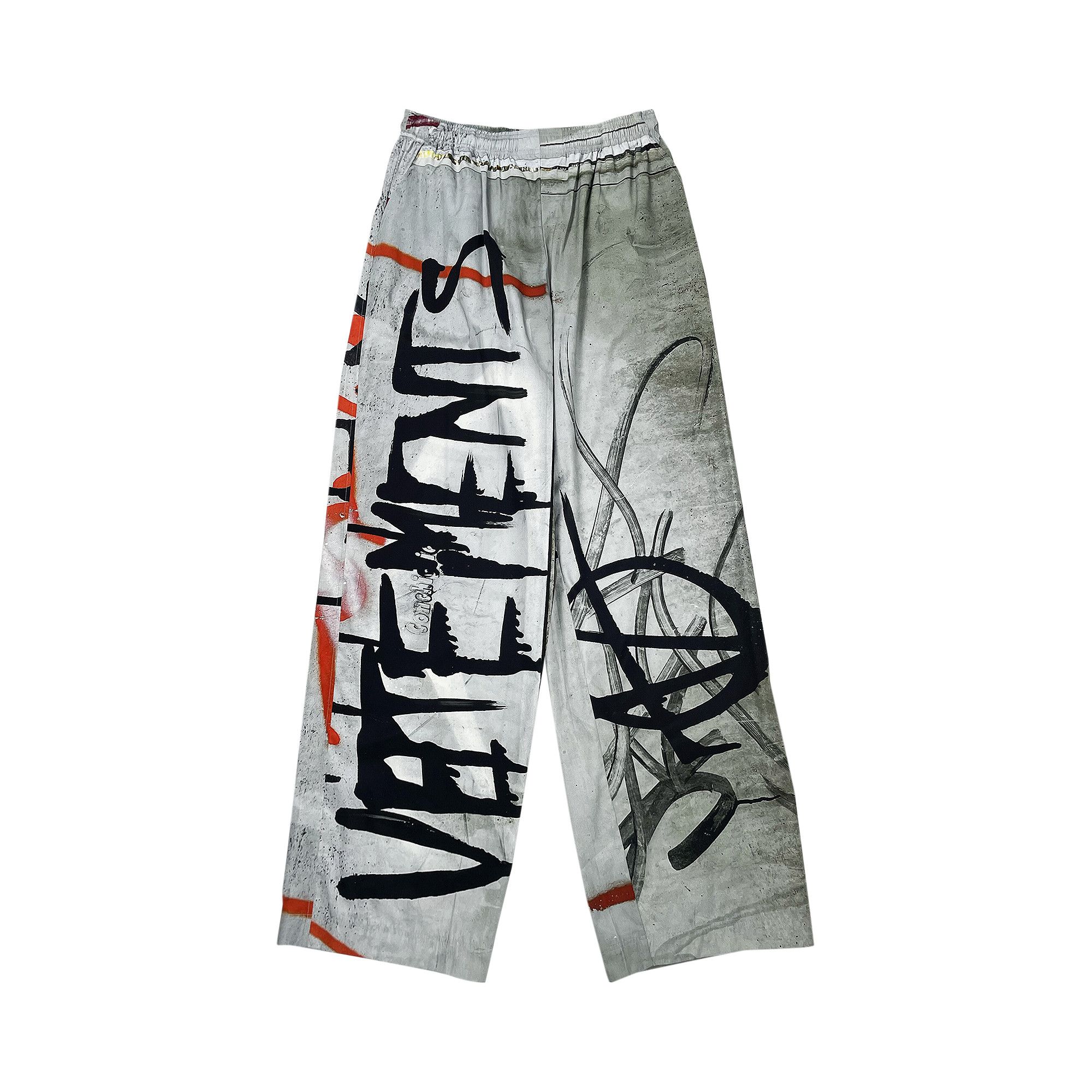 Buy Vetements Gaffiti Lounge Pants 'Graffiti Print Grey