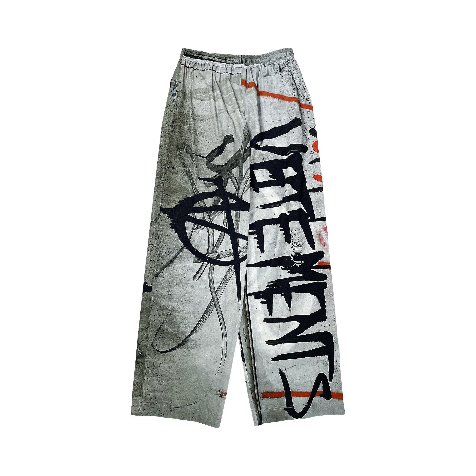 Buy Vetements Gaffiti Lounge Pants 'Graffiti Print Grey