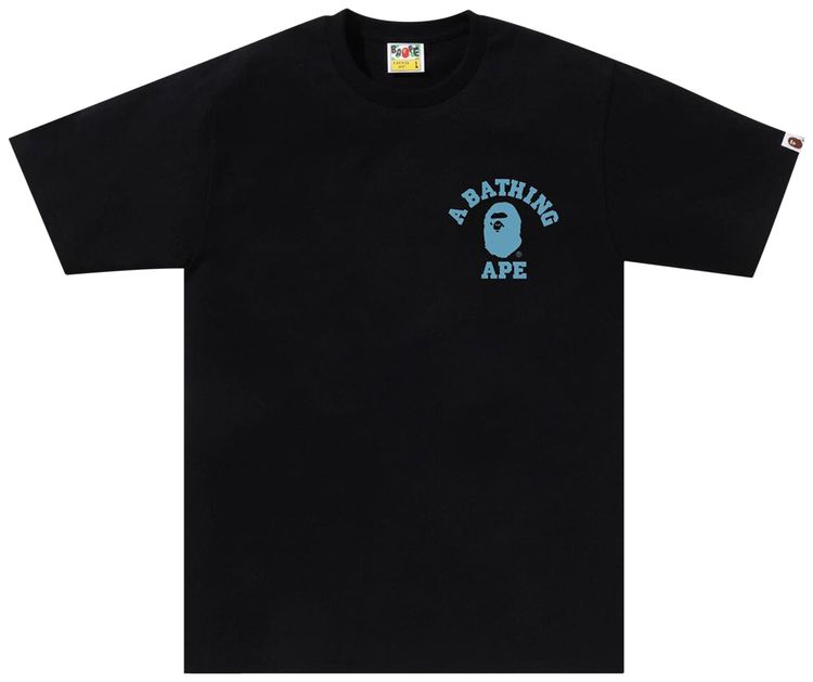BAPE Honeycomb Camo College ATS Tee BlackBlue