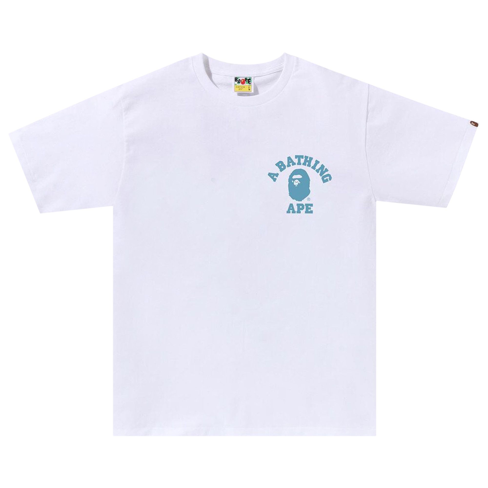 期間限定・お買い得商品: |産地直送 Buy 1J30 - 'White/Blue' Tee ATS College Camo Honeycomb BAPE トップス