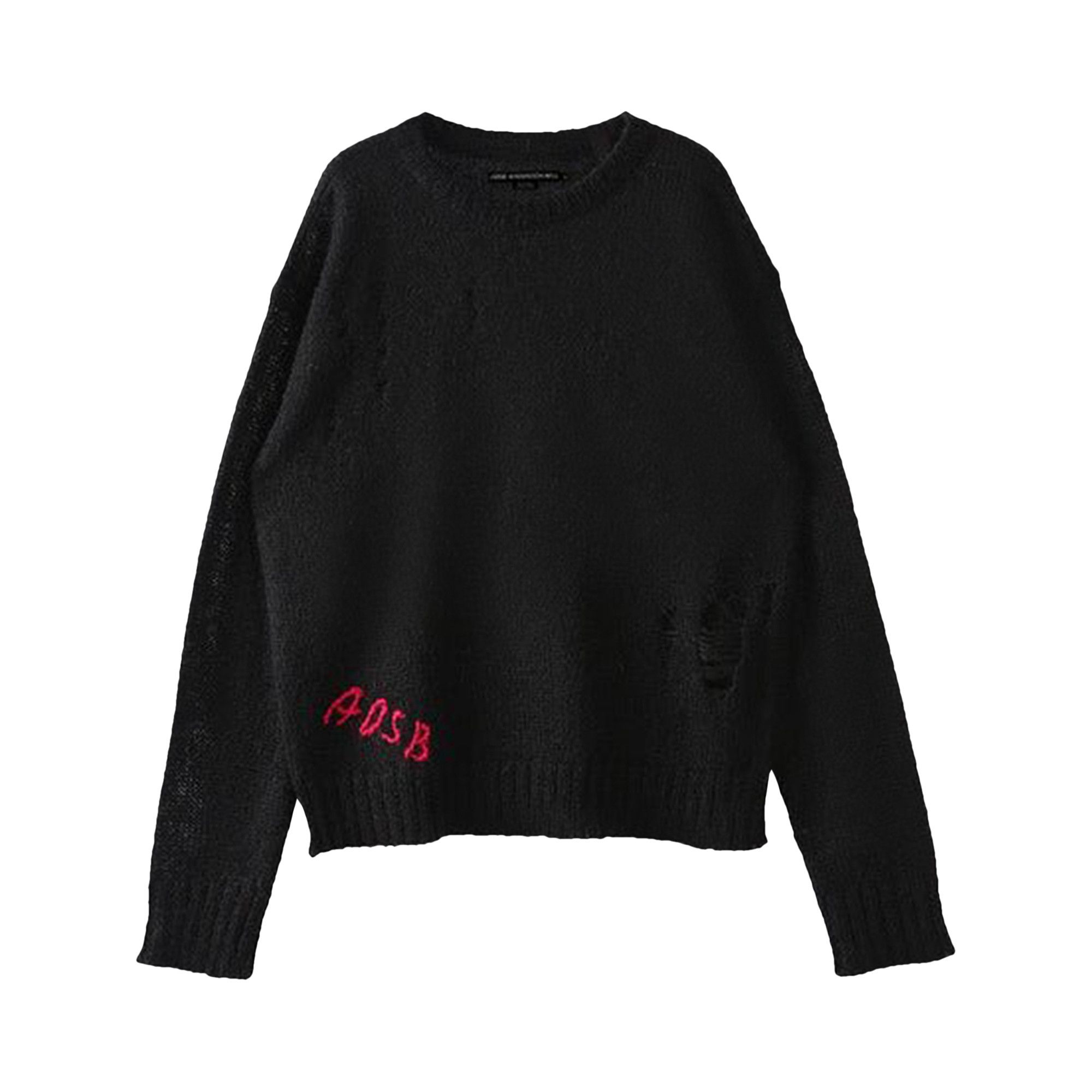 Buy Andersson Bell Kid Mohair Crewneck Sweater 'Black' - ATB1038M