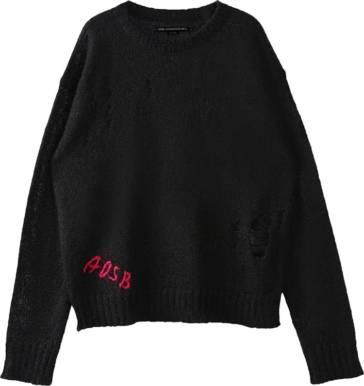 Andersson Bell Kid Mohair Crewneck Sweater 'Black'