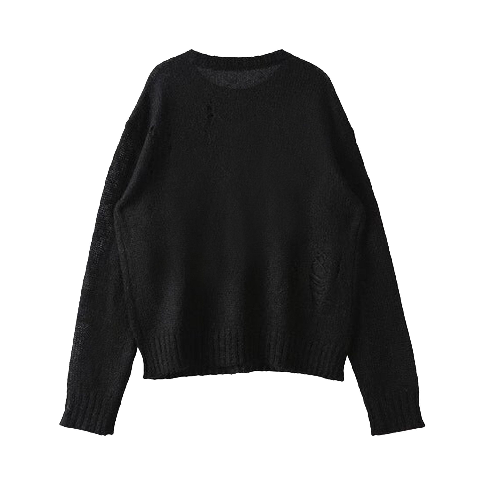 Buy Andersson Bell Kid Mohair Crewneck Sweater 'Black' - ATB1038M