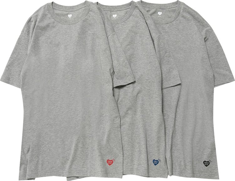 Human Made T-Shirt (3 Pack) 'Grey'