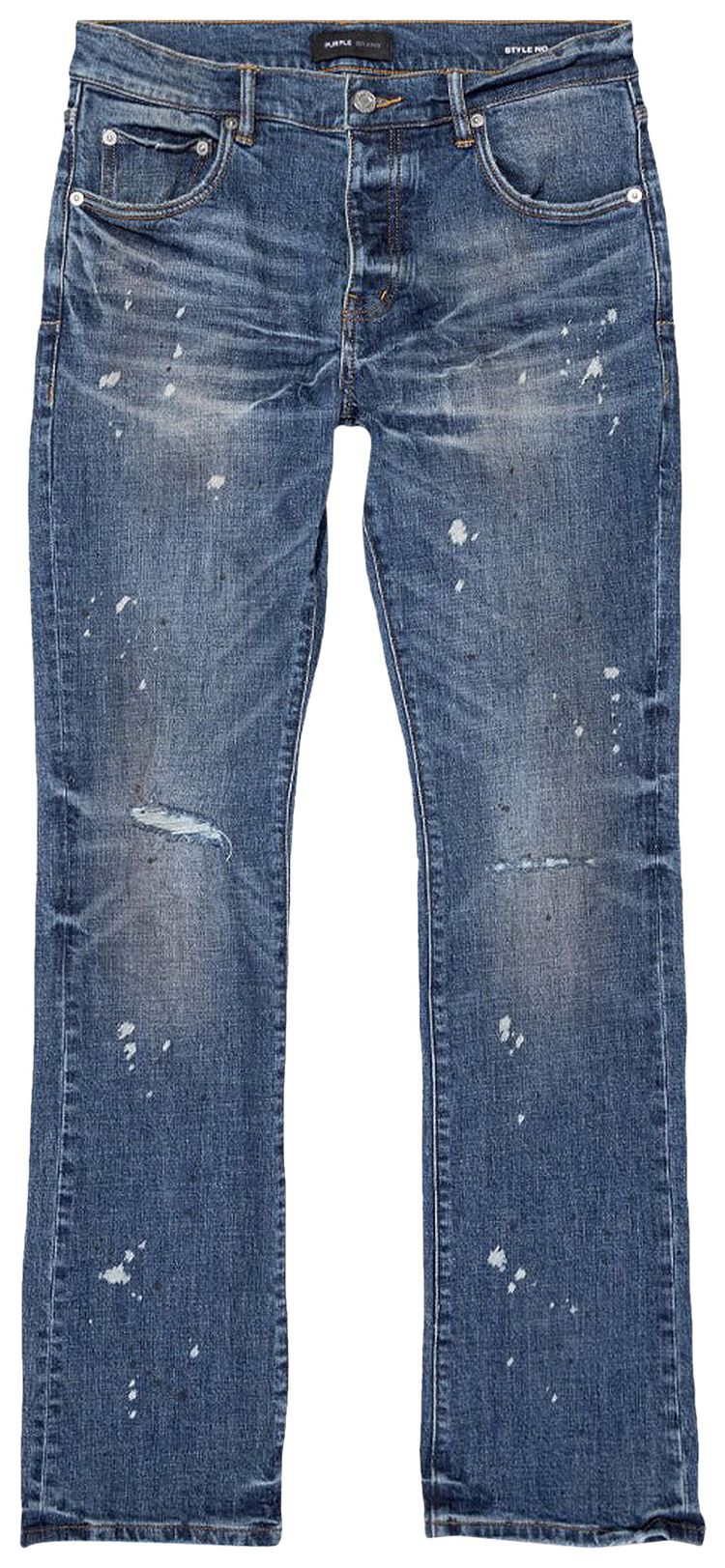 PURPLE BRAND Stretch Flare Denim Mid Indigo