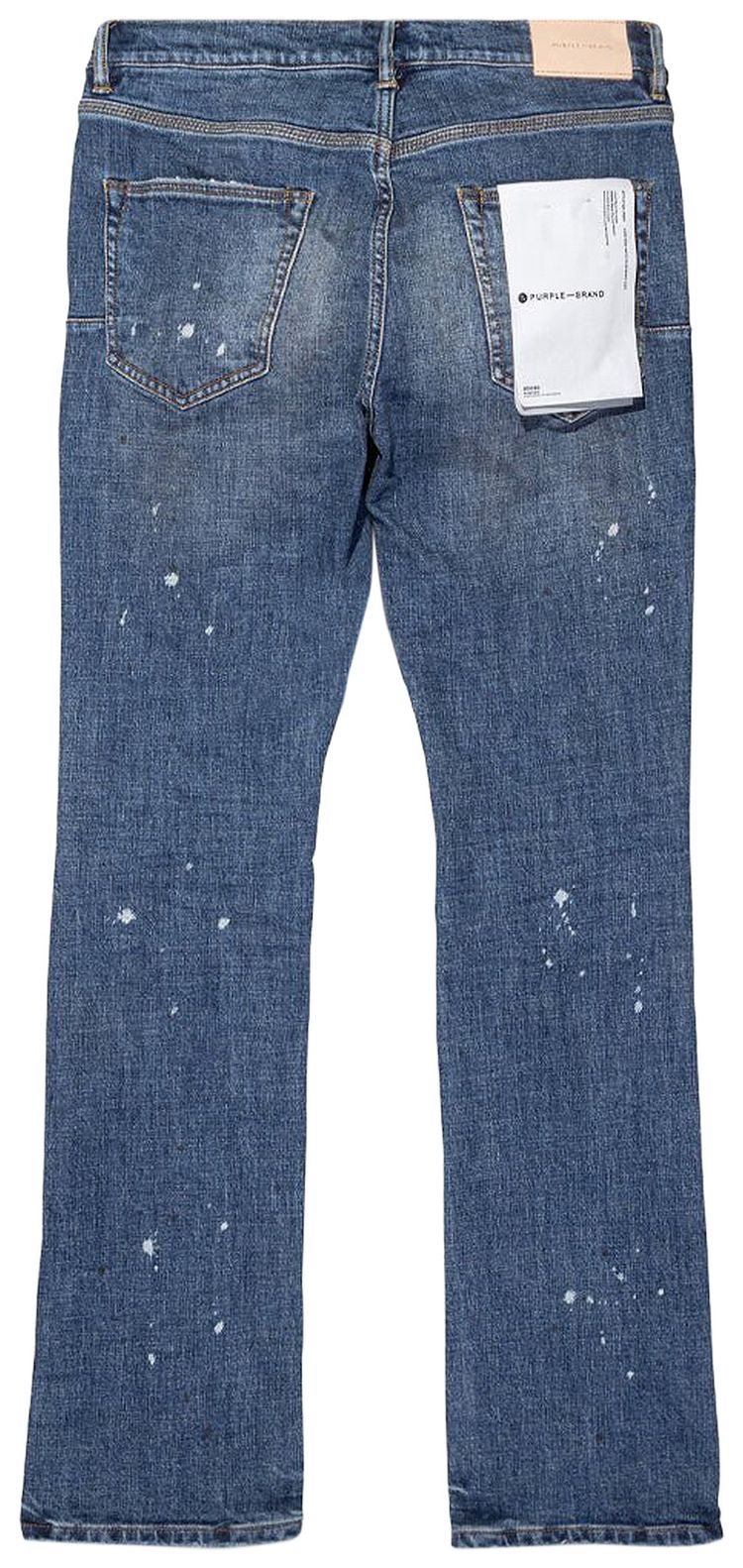 PURPLE BRAND Stretch Flare Denim Mid Indigo