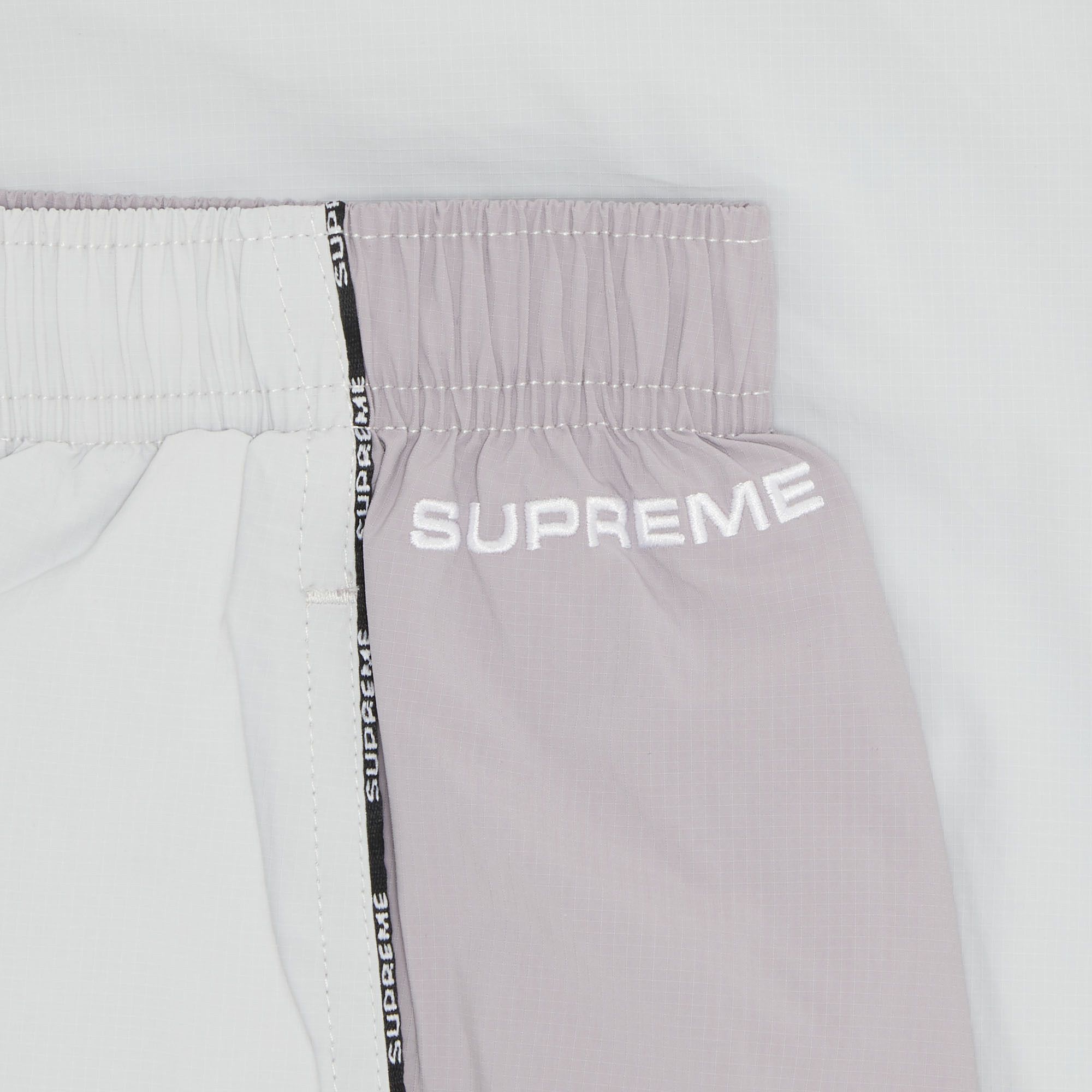 Size l Supreme Logo Piping Track Pant 'Grey'