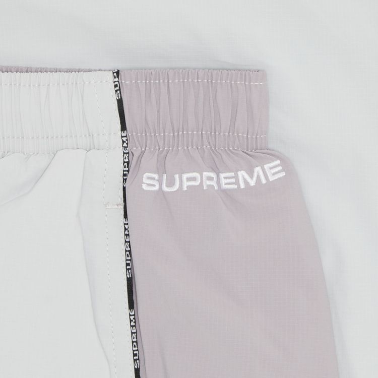 Supreme Logo Piping Track Pant Grey