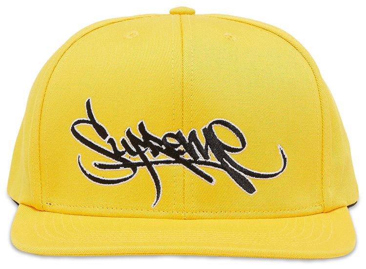 Supreme Handstyle 6 Panel Yellow
