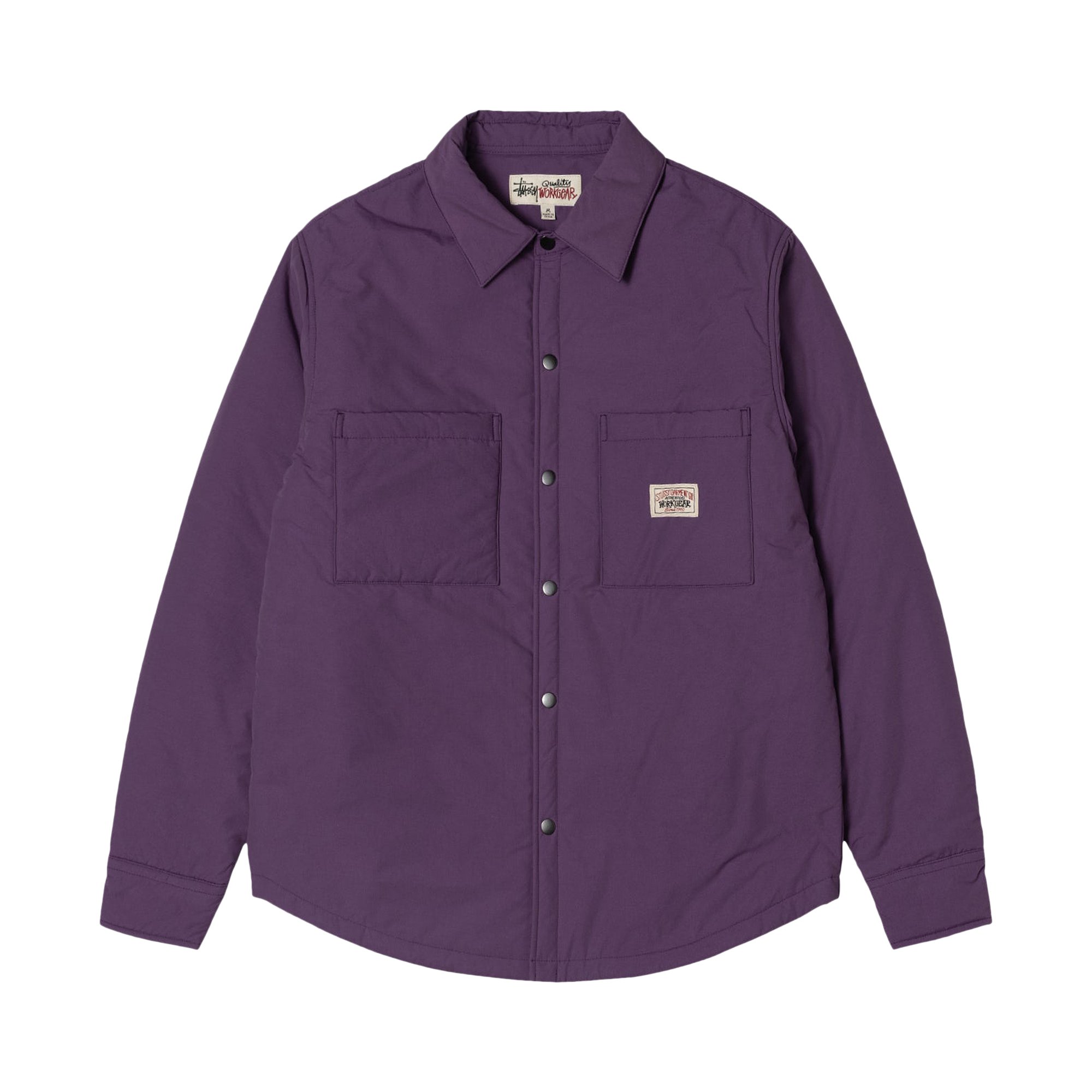 Buy Stussy Padded Tech Over Shirt 'Purple' - 1110275 PURP | GOAT