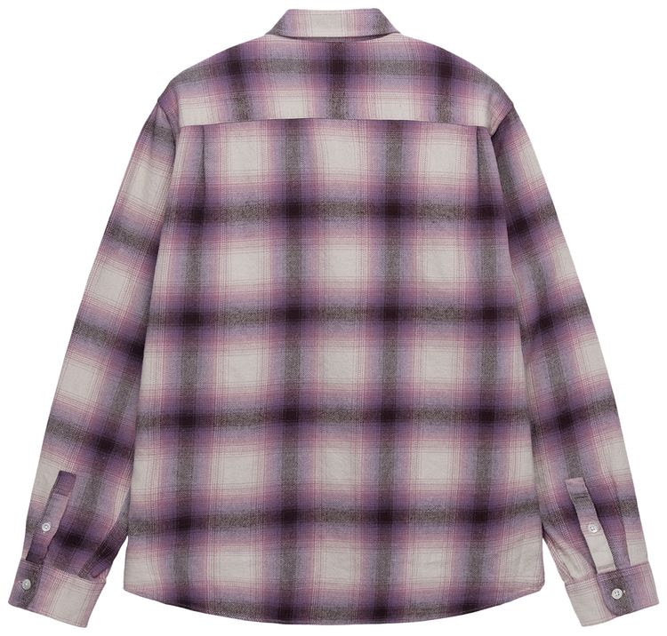 Stussy Bay Plaid Shirt Berry