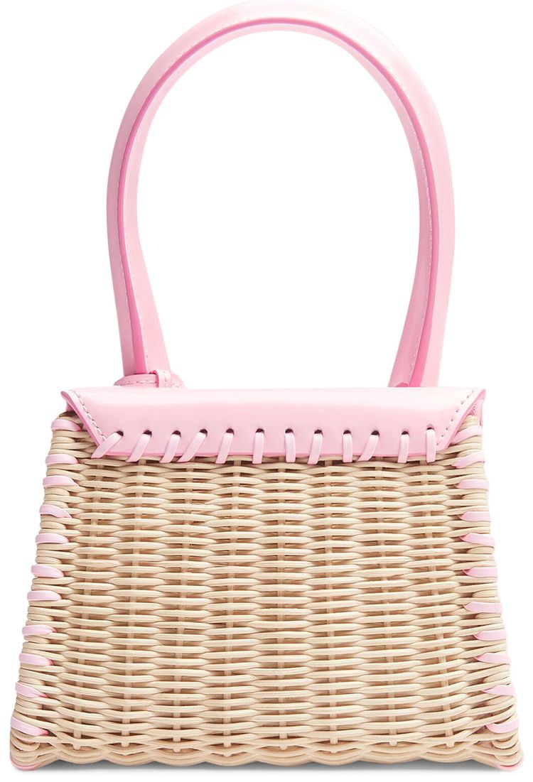 Jacquemus Le Chiquito Moyen Osier Mini Bag Pale Pink