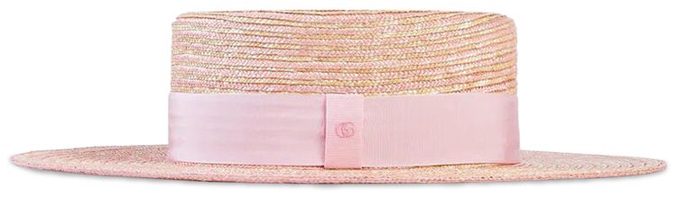 Gucci Striped Wide Brim Hat NaturalePink