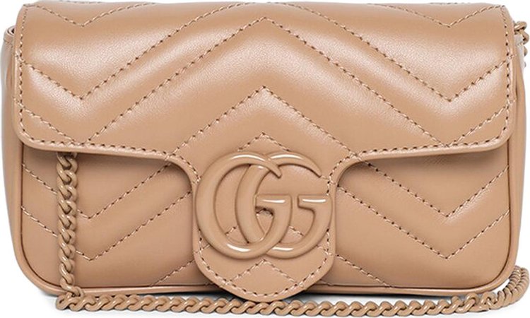 Gucci GG Marmont Matelasse Super Mini Bag 'Camelia'