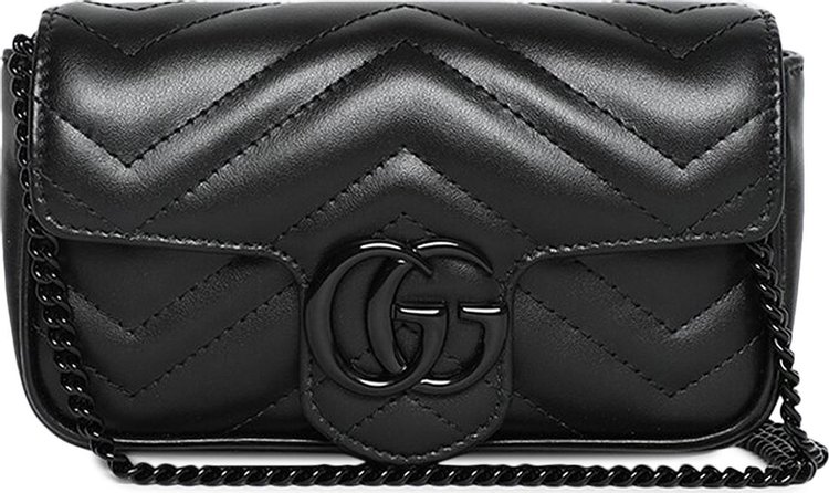 Gucci GG Marmont Matelasse Super Mini Bag 'Black'