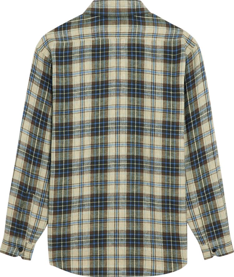 CELINE Checked Loose Shirt NaturalBeige