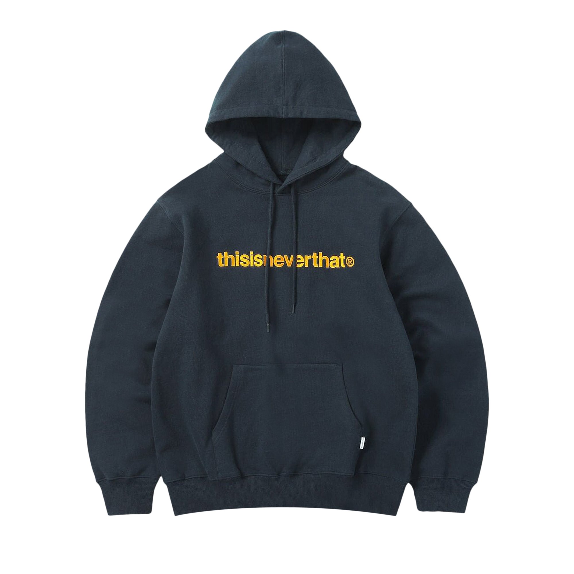 Buy thisisneverthat T-Logo Hoodie 'Navy' - TN220TSWHO01 NAVY | GOAT CA