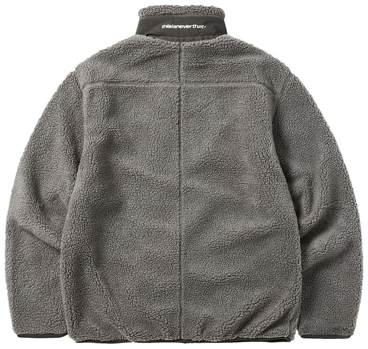 thisisneverthat SP Sherpa Fleece Jacket Charcoal