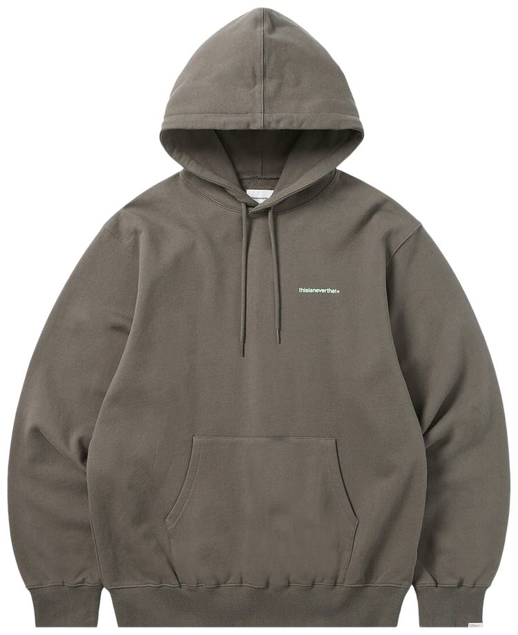 thisisneverthat Basic T Logo Hoodie Dark Mocha
