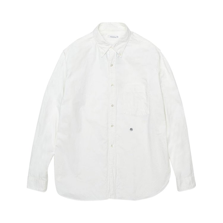 nanamica Button Down Wind Shirt 'White'